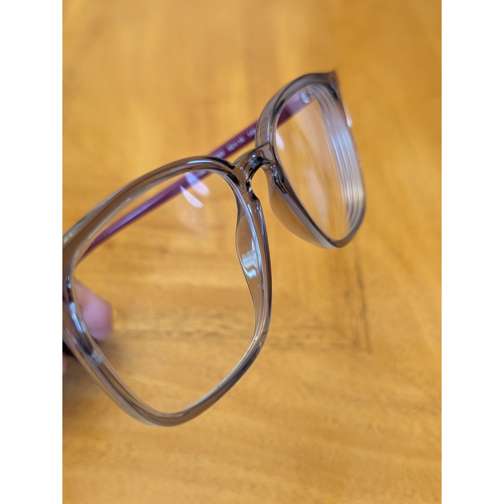 RAY-BAN RB7185 8083 Gray Crystal/Burgundy Red Eyeglasses Frame 52-18-145 - Picture 7 of 8